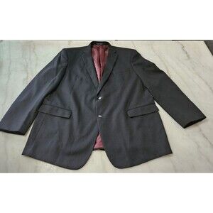 HSM Sport Coat Men's Black Classic Fit Wool Blend for Dillard's Size 50L